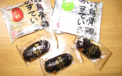 烏骨鶏カステラとカリント饅頭