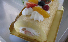 ロールケーキ断面