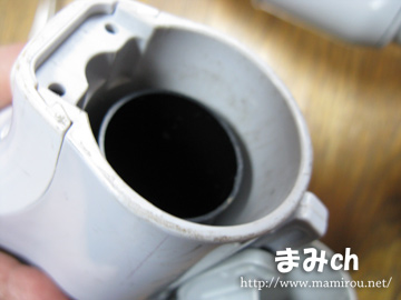 バキュームアタッチメント 接続部分が入ってしまっているところ