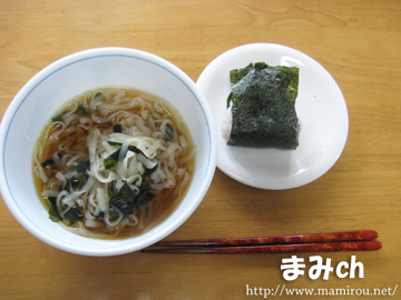 ある日の昼食・189kcal