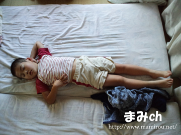 息子の寝姿