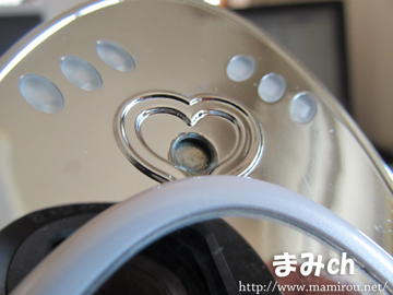 ミスト美顔器の吹き出し口の汚れ